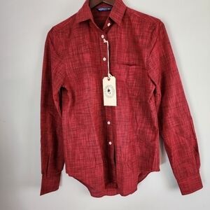 Jarrett Bay  Long Sleeve Cotton Button Down With Chest Pockets NWT Size Small
